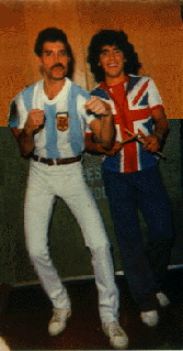 Freddie Mercury y Maradona